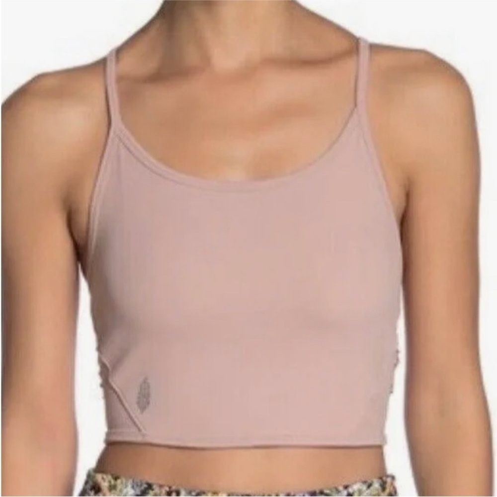 Free People Movement Crop Top Cut out Tank Sports Cami - Picture 2 of 4
